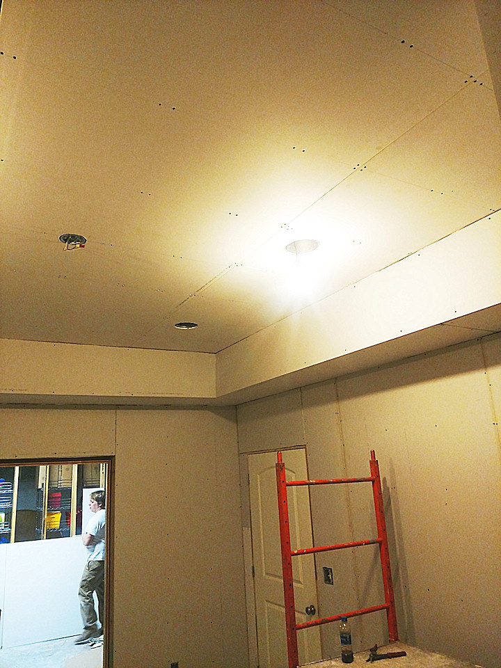 PM basement drywall installed