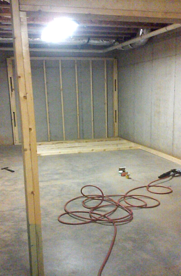 PM residential basement renovation staging 1