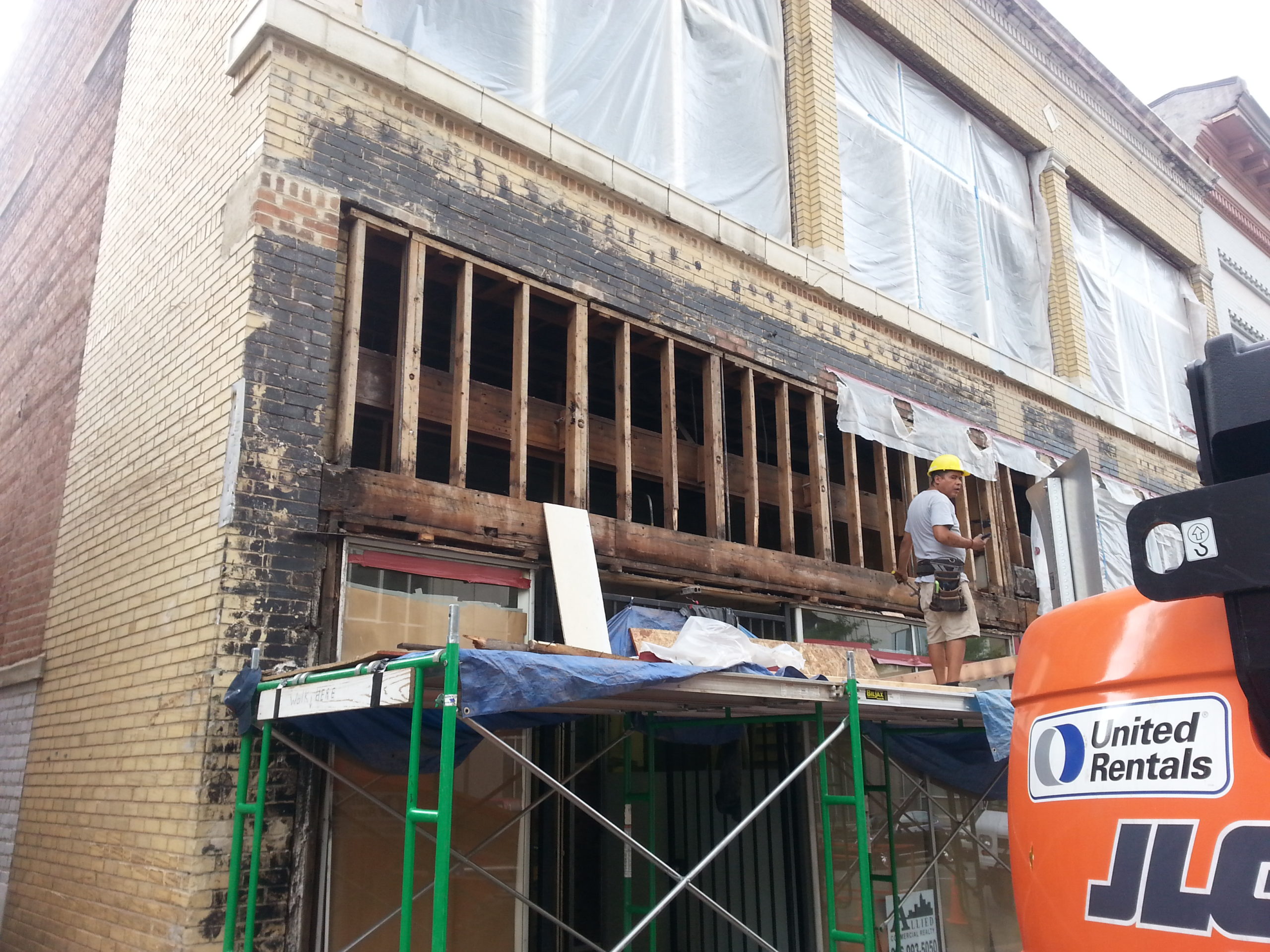 Liberty street building remodel tore up