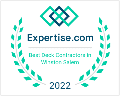 Expertise.com award for top deck remodeler in Winston Salem 2022