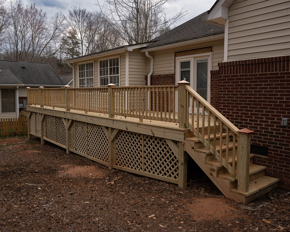 Finished deck at Brookridge Retirement Community