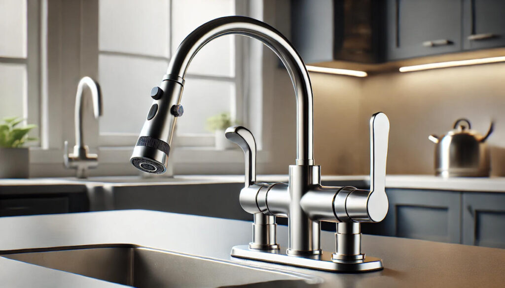 Lever faucet for ease of use with limited mobility